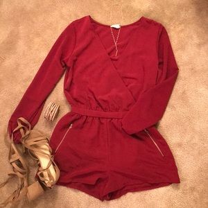 Long sleeve romper